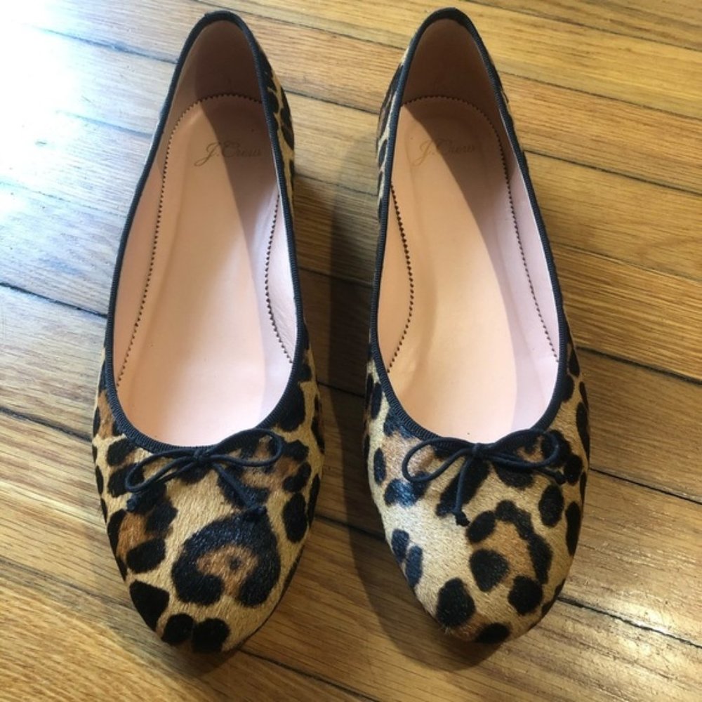 J. Crew leopard print ballet flats
